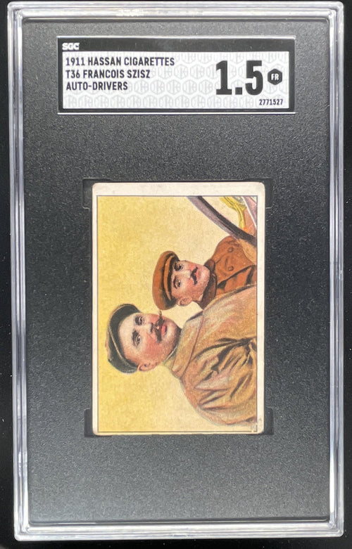 1911 Hassan Cigarettes T36 Auto-Drivers #NNO Francois Szisz SGC 1.5 product image 1, provided for visual reference and
