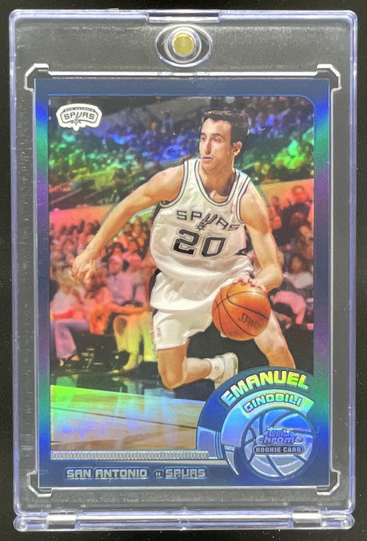 2002-03 Topps Chrome Refractors #124 Emanuel Ginobili RC product image 1, provided for visual reference and product detail