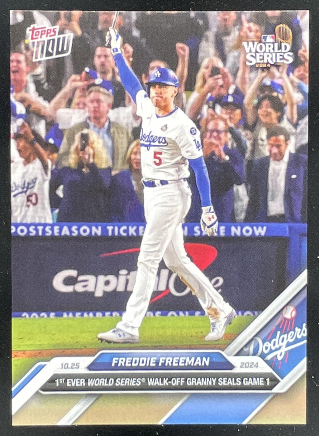 2024 Topps Now #866 Freddie Freeman product image 1, provided for visual reference and product detail review