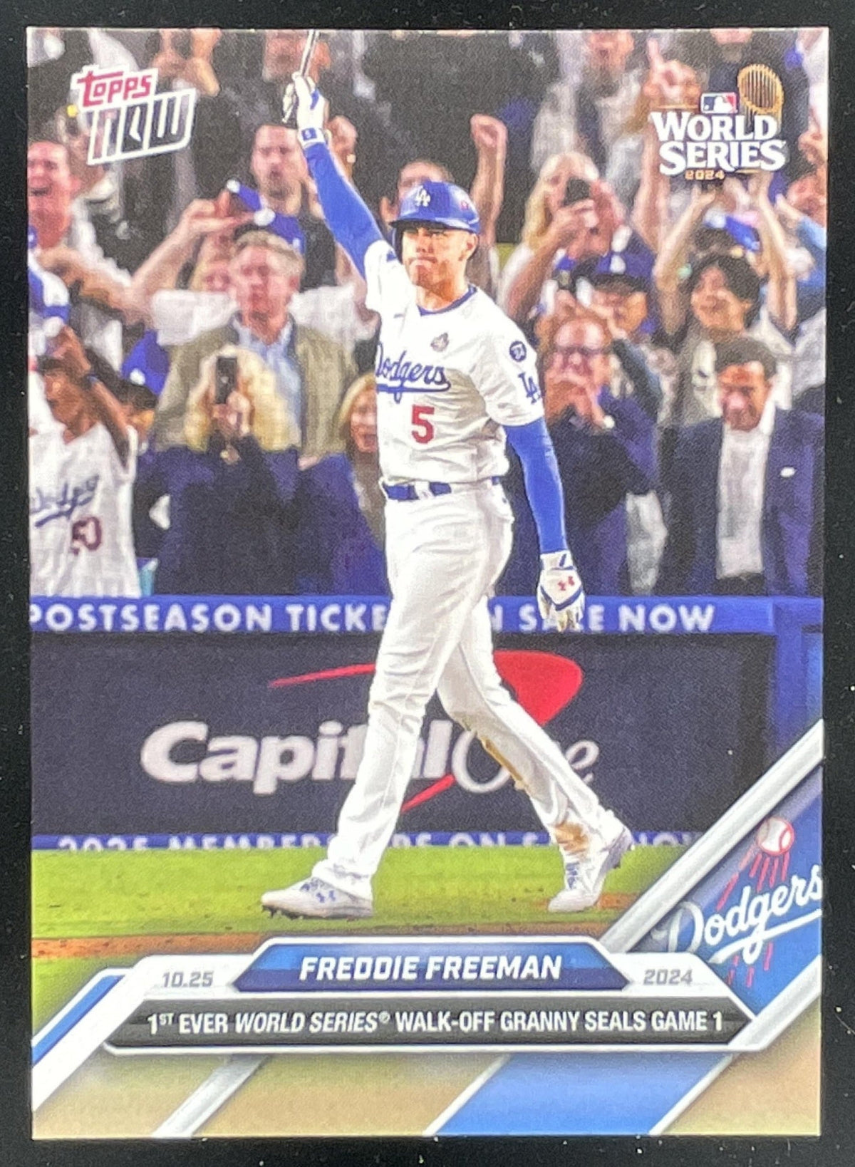 2024 Topps Now #866 Freddie Freeman product image 1, provided for visual reference and product detail review