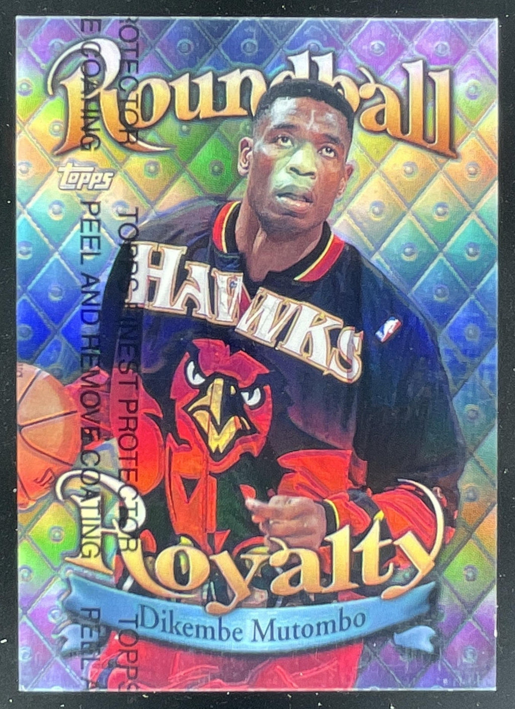 1998-99 Topps Roundball Royalty Refractor #R14 Dikembe Mutombo product image 1, provided for visual reference and product
