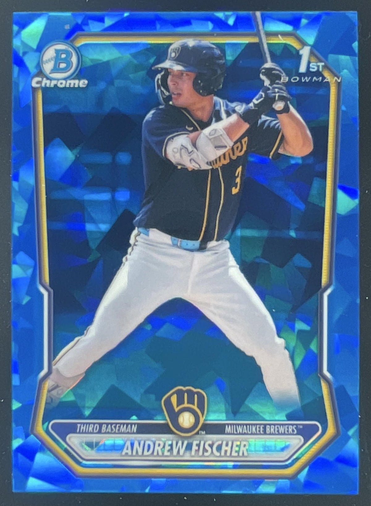 2026 Bowman Sapphire Chrome Prospects #BCP-149 Andrew Fischer RC product image 1, provided for visual reference and product