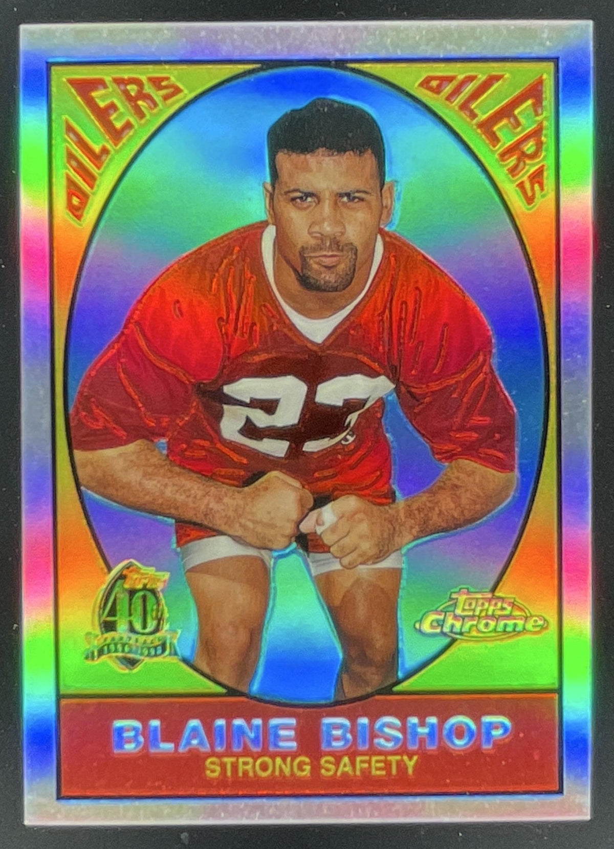 1996 Topps Chrome 40th Anniversary Commemorative Refractors #12 Blaine Bishop RC product image 1, provided for visual