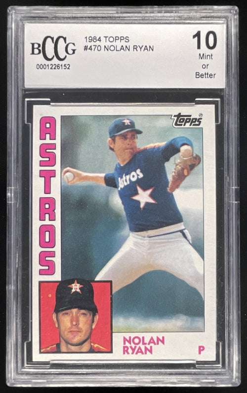 1984 Topps #470 Nolan Ryan BGS 10 product image 1, provided for visual reference and product detail review