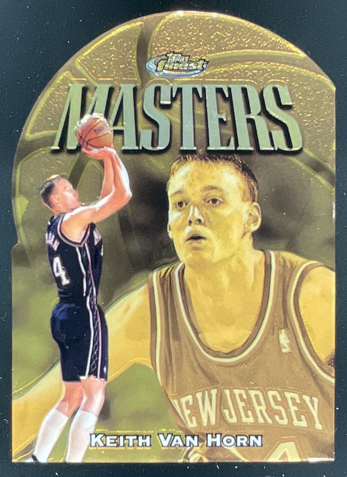 1997-98 Topps Finest Embossed #310 Keith Van Horn RC Gold product image 1, provided for visual reference and product detail