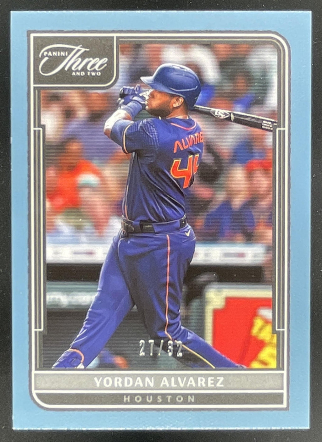 2022 Panini Three and Two Full Count #94 Yordan Alvarez /32 product image 1, provided for visual reference and product