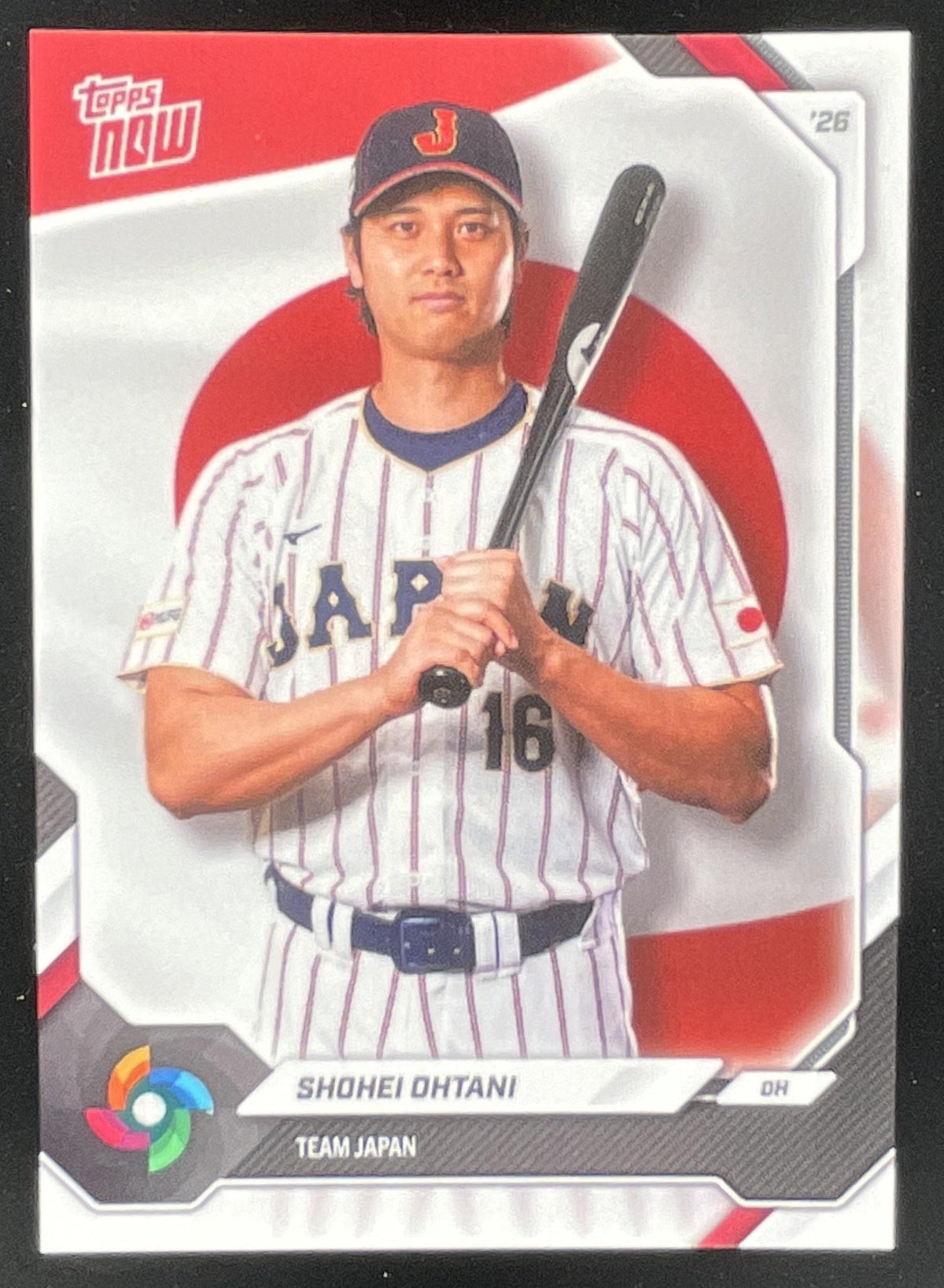 2026 Topps Now WBC Japan Team Set #JP01 Shohei Ohtani product image 1, provided for visual reference and product detail