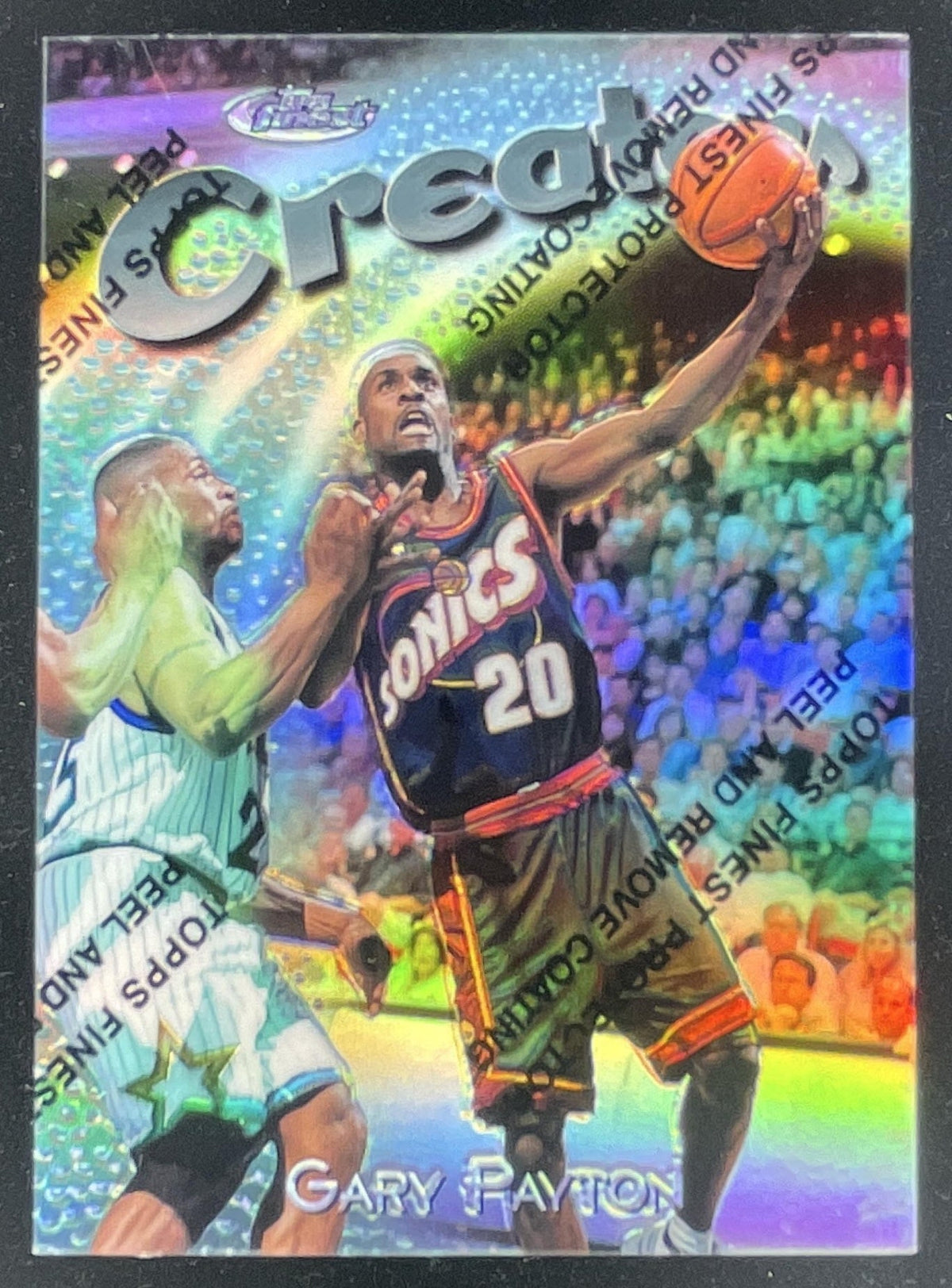1997-98 Topps Finest Refractor #276 Gary Payton Silver /1090 product image 1, provided for visual reference and product