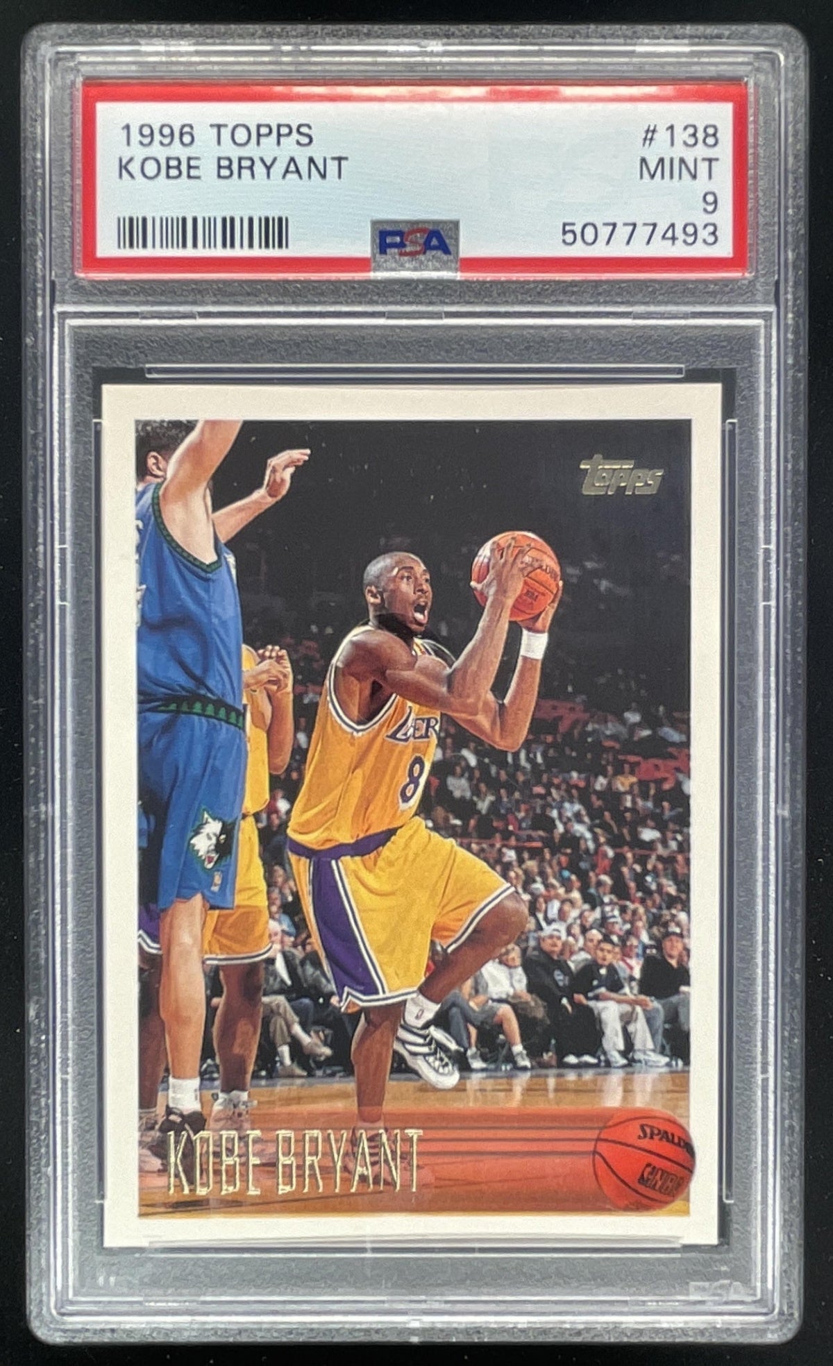 1996-97 Topps #138 Kobe Bryant RC PSA 9 product image 1, provided for visual reference and product detail review