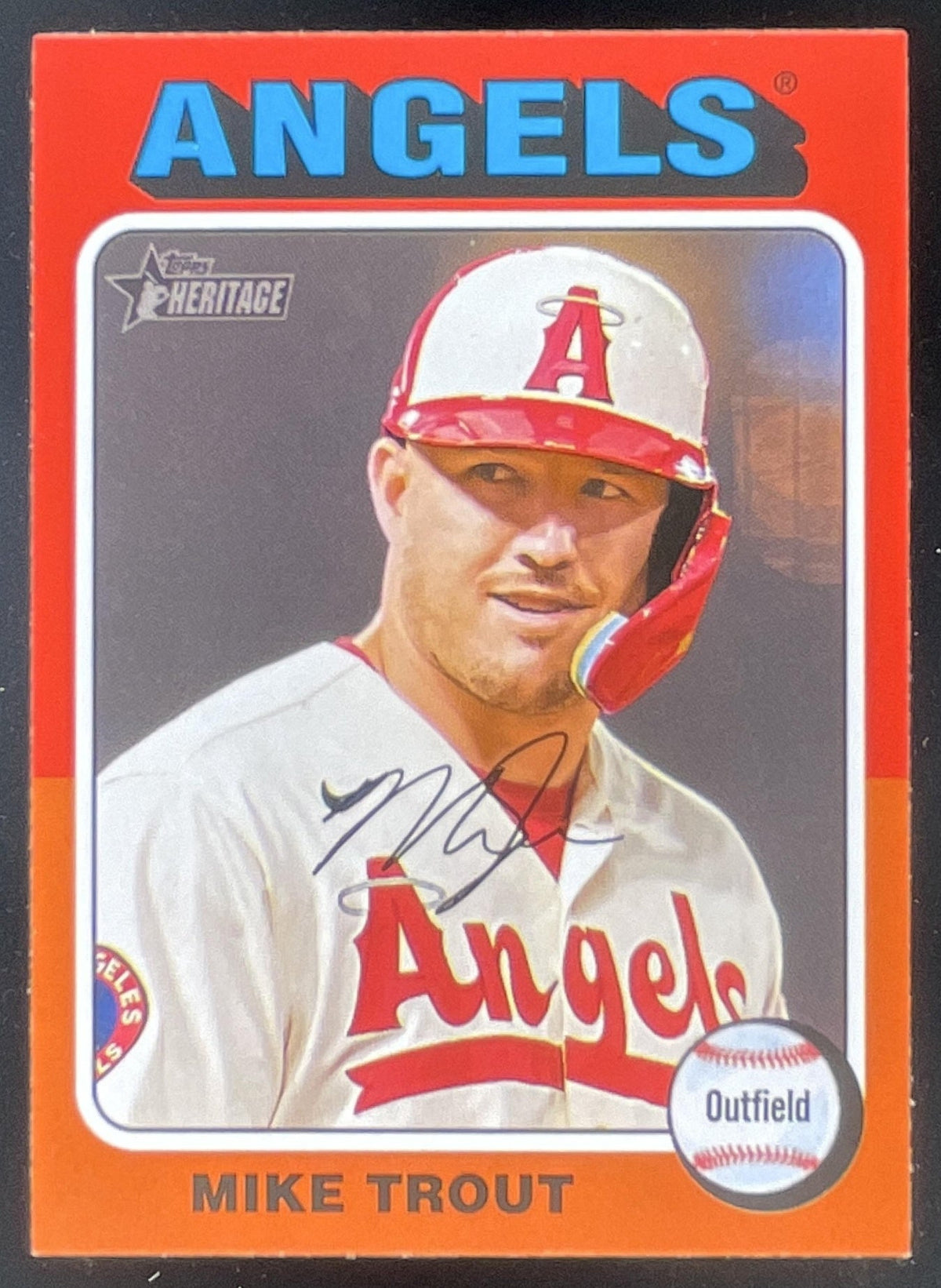 2024 Topps Heritage #52 Mike Trout product image 1, provided for visual reference and product detail review
