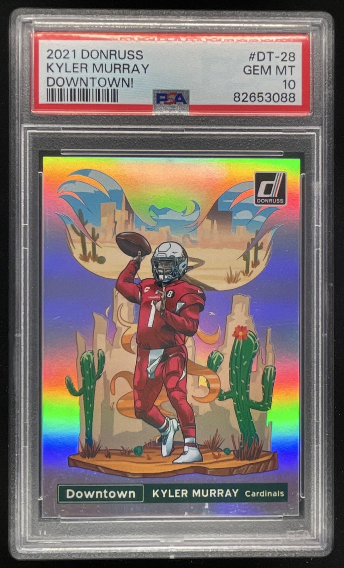 2021 Panini Donruss Downtown! SSP #DT-28 Kyler Murray PSA 10 product image 1, provided for visual reference and product
