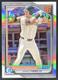 2024 Bowman Draft Chrome Refractor #BDC-40 James Tibbs III RC product image 1, provided for visual reference and product