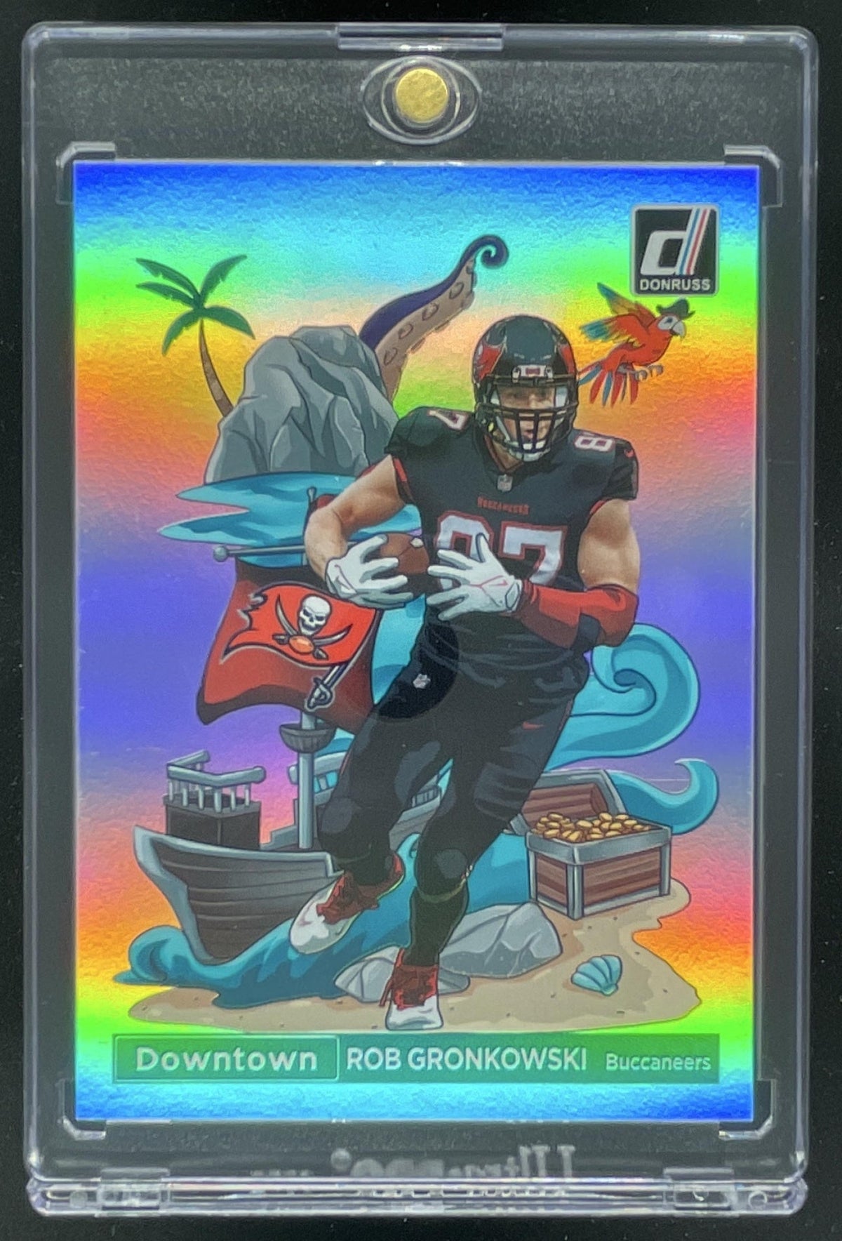 2022 Panini Donruss Downtown! SSP #DT-RG Rob Gronkowski product image 1, provided for visual reference and product detail