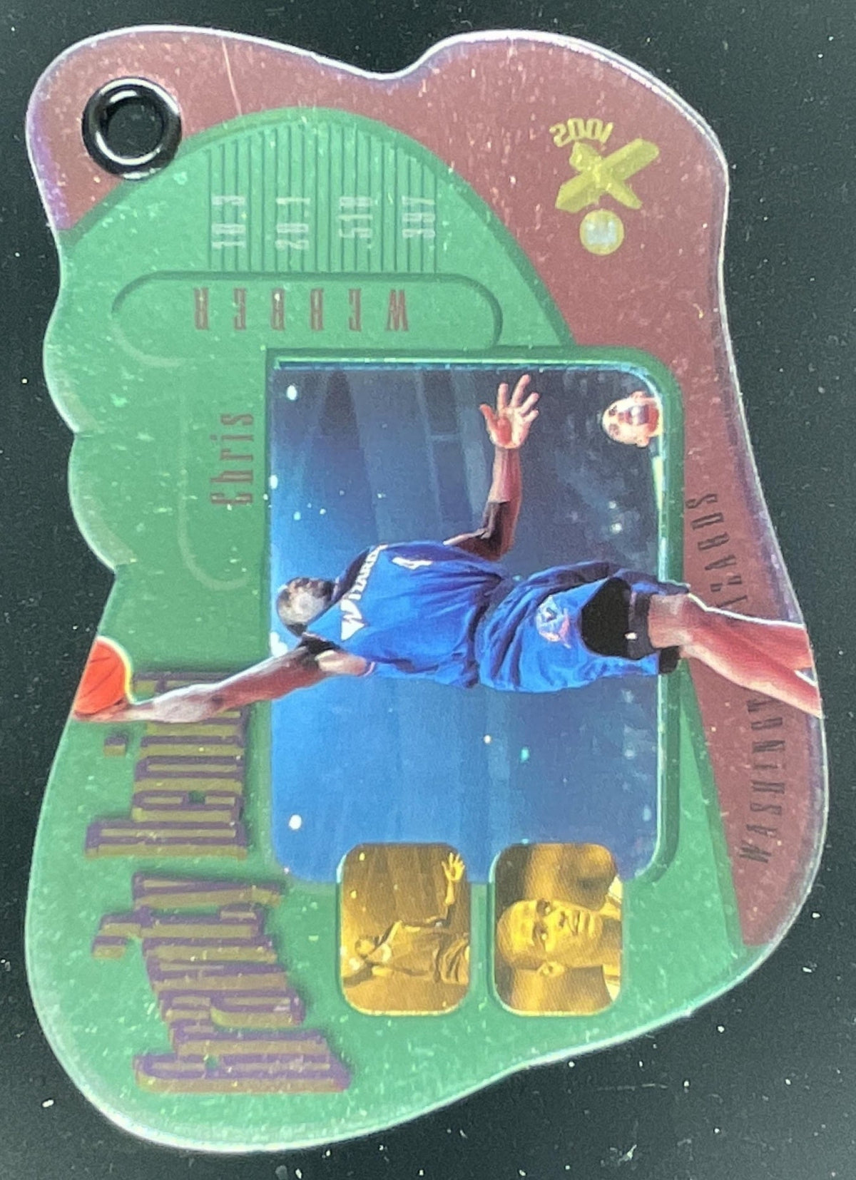 1997-98 Skybox E-X2001 Gravity Denied #20GD Chris Webber product image 1, provided for visual reference and product detail