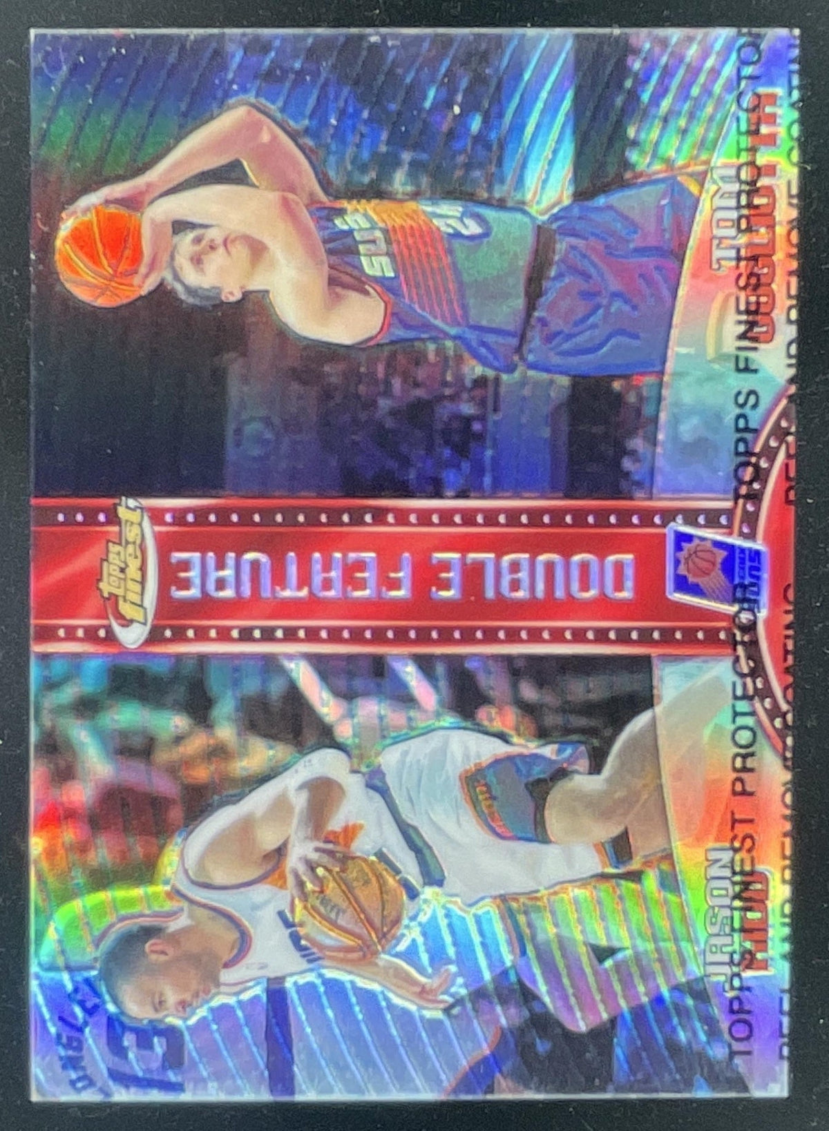 1999 Topps Finest Double Feature Dual Refractor #DF12 Jason Kidd Tom Gugliotta product image 1, provided for visual