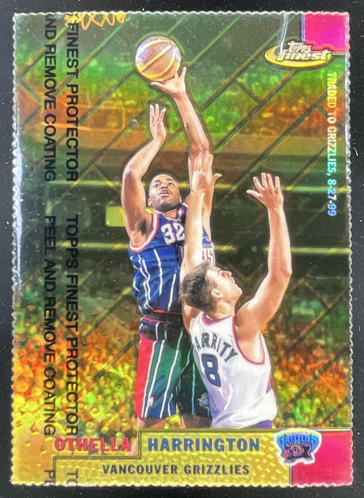 1999-00 Topps Finest Gold Refractors #70 Othella Harrington product image 1, provided for visual reference and product
