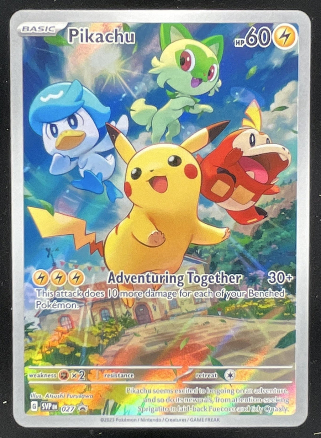 2023 Pokemon SV Black Star Promos Promos #027 Pikachu product image 1, provided for visual reference and product detail