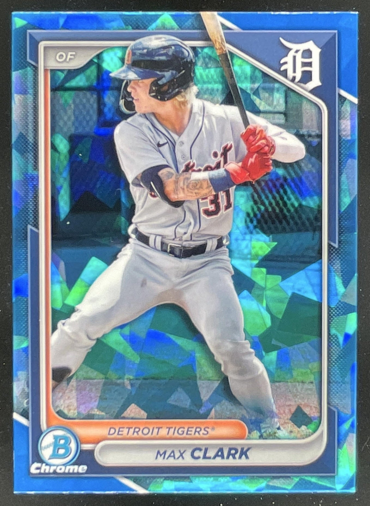 2024 Bowman Draft Sapphire Chrome #BDC-104 Max Clark product image 1, provided for visual reference and product detail review