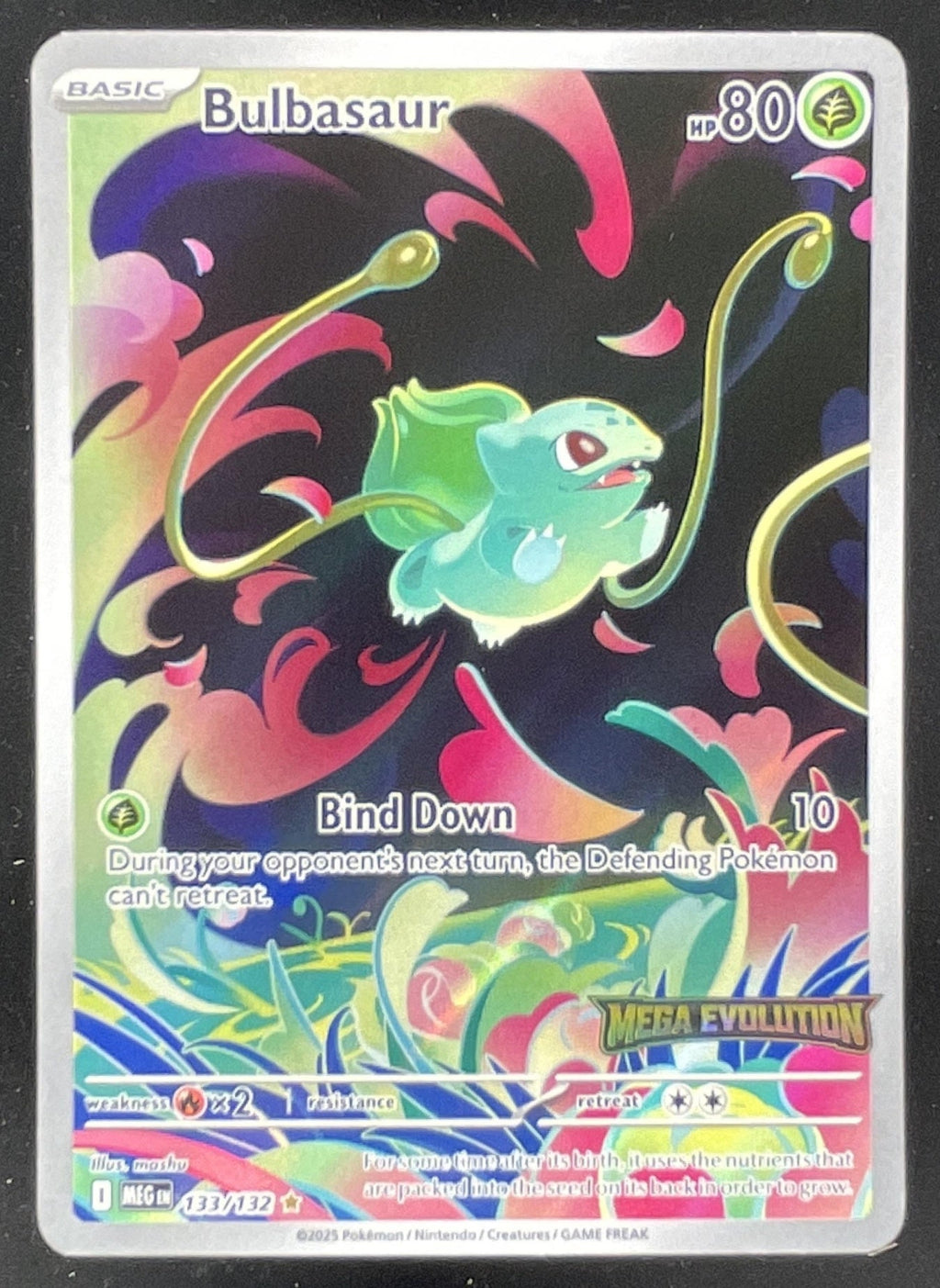2025 Pokemon Mega Evolution Promos #133/132 Bulbasaur product image 1, provided for visual reference and product detail