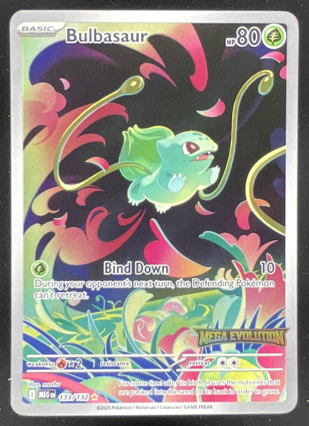 2025 Pokemon Mega Evolution Promos #133/132 Bulbasaur product image 1, provided for visual reference and product detail