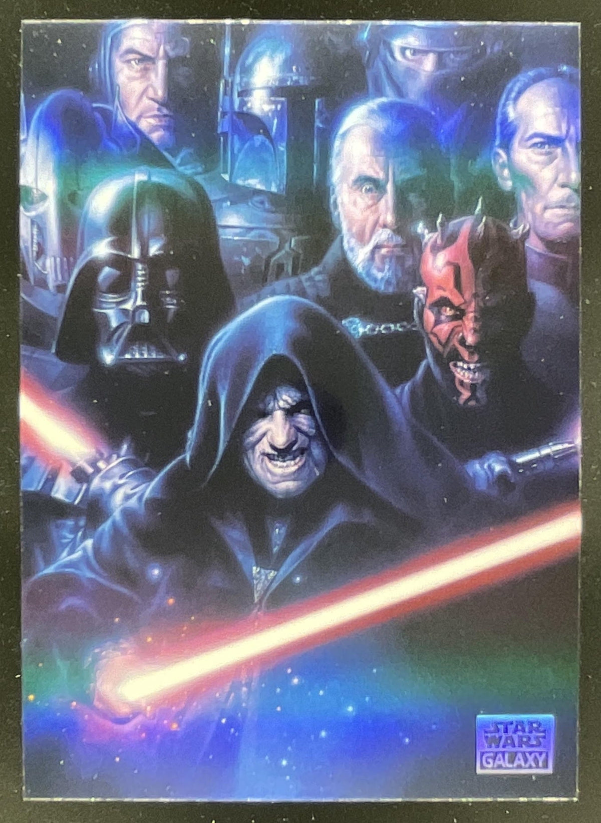 2025 Topps Chrome Star Wars Galaxy #95 Shadow of Evil product image 1, provided for visual reference and product detail