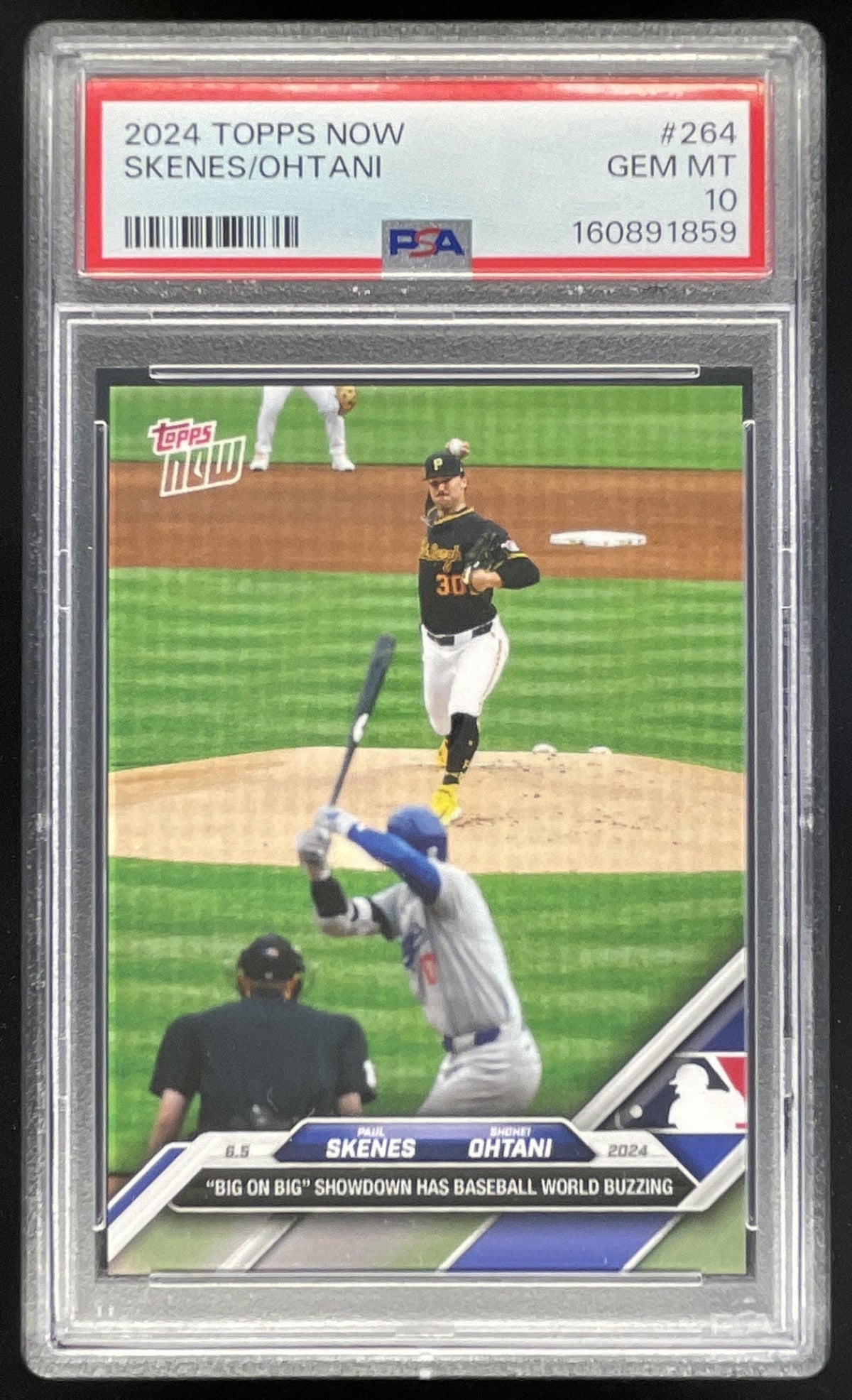 2024 Topps Now #264 Paul Skenes Shohei Ohtani PSA 10 product image 1, provided for visual reference and product detail review