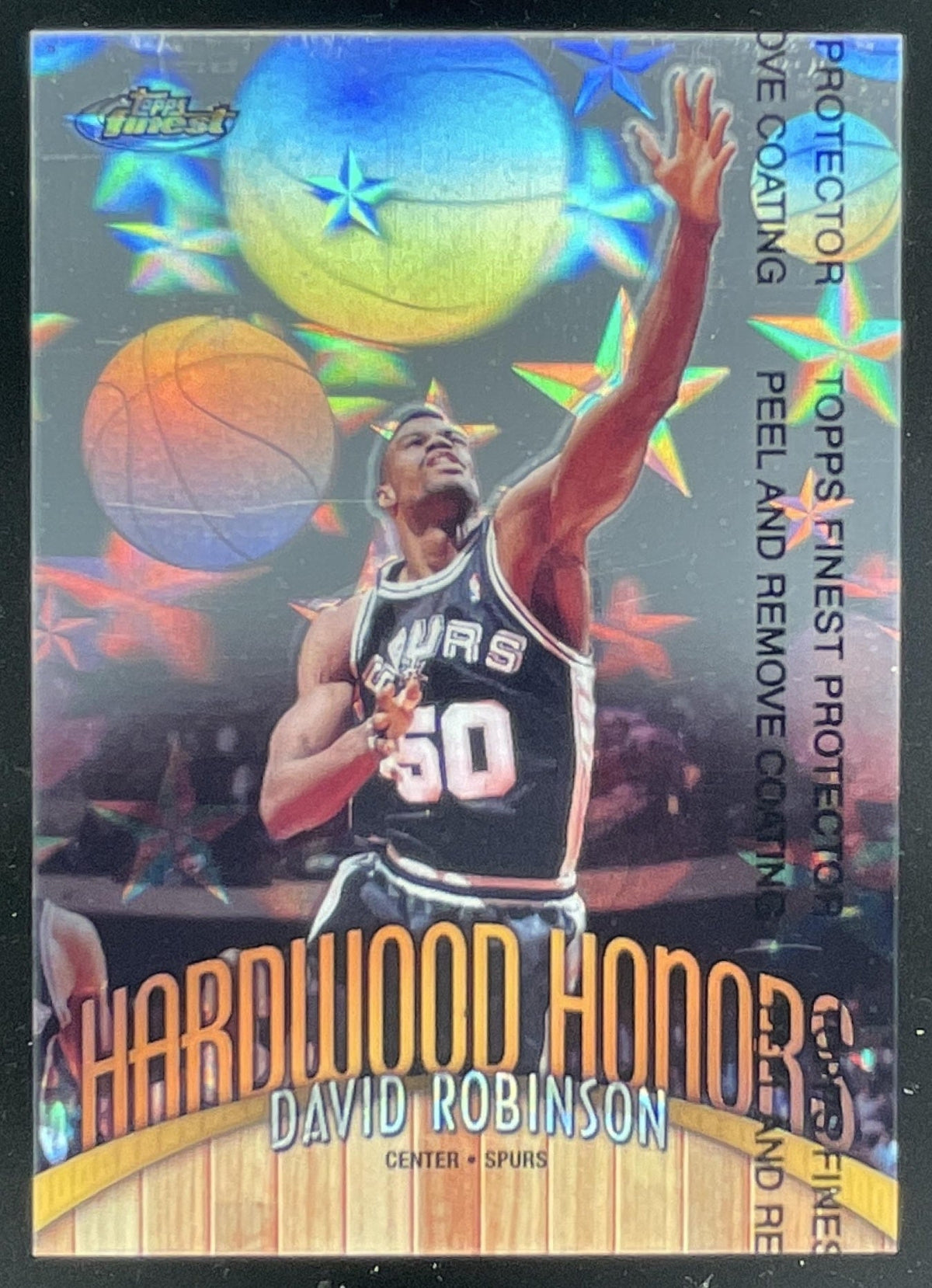 1998-99 Topps Finest Hardwood Honors #H8 David Robinson product image 1, provided for visual reference and product detail