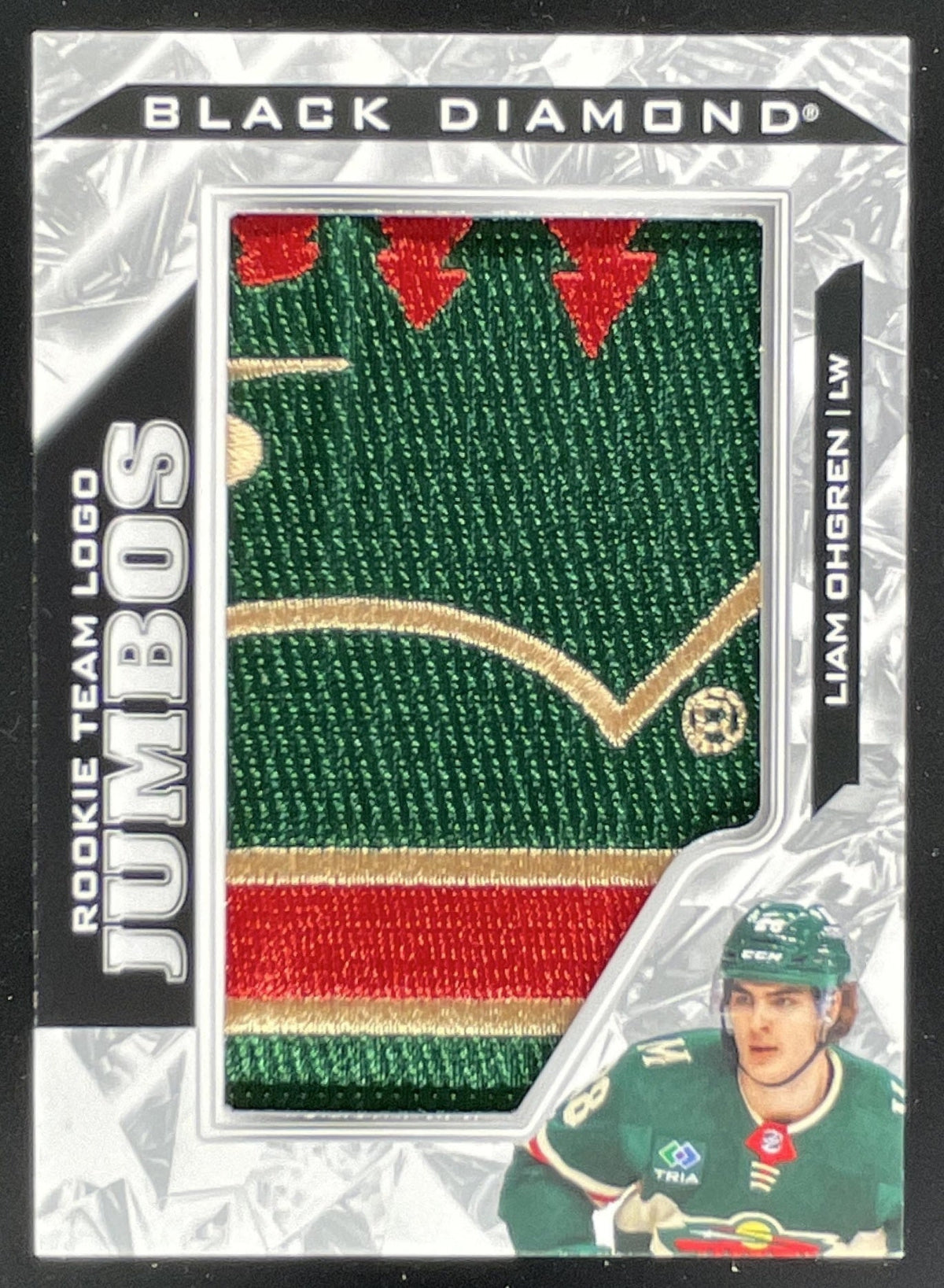 2024 Upper Deck Black Diamond Rookie Team Logo Jumbos Puzzle Patch Liam Ohgren product image 1, provided for visual