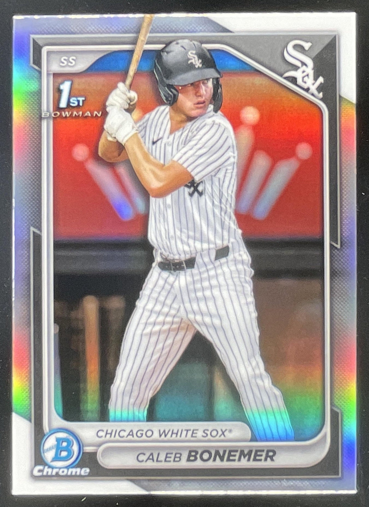 2024 Bowman Draft Chrome Refractor #BDC-31 Caleb Bonemer RC product image 1, provided for visual reference and product