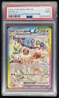 2025 Pokemon Prismatic Evolutions #167/131 Eevee ex PSA 9 product image 1, provided for visual reference and product detail