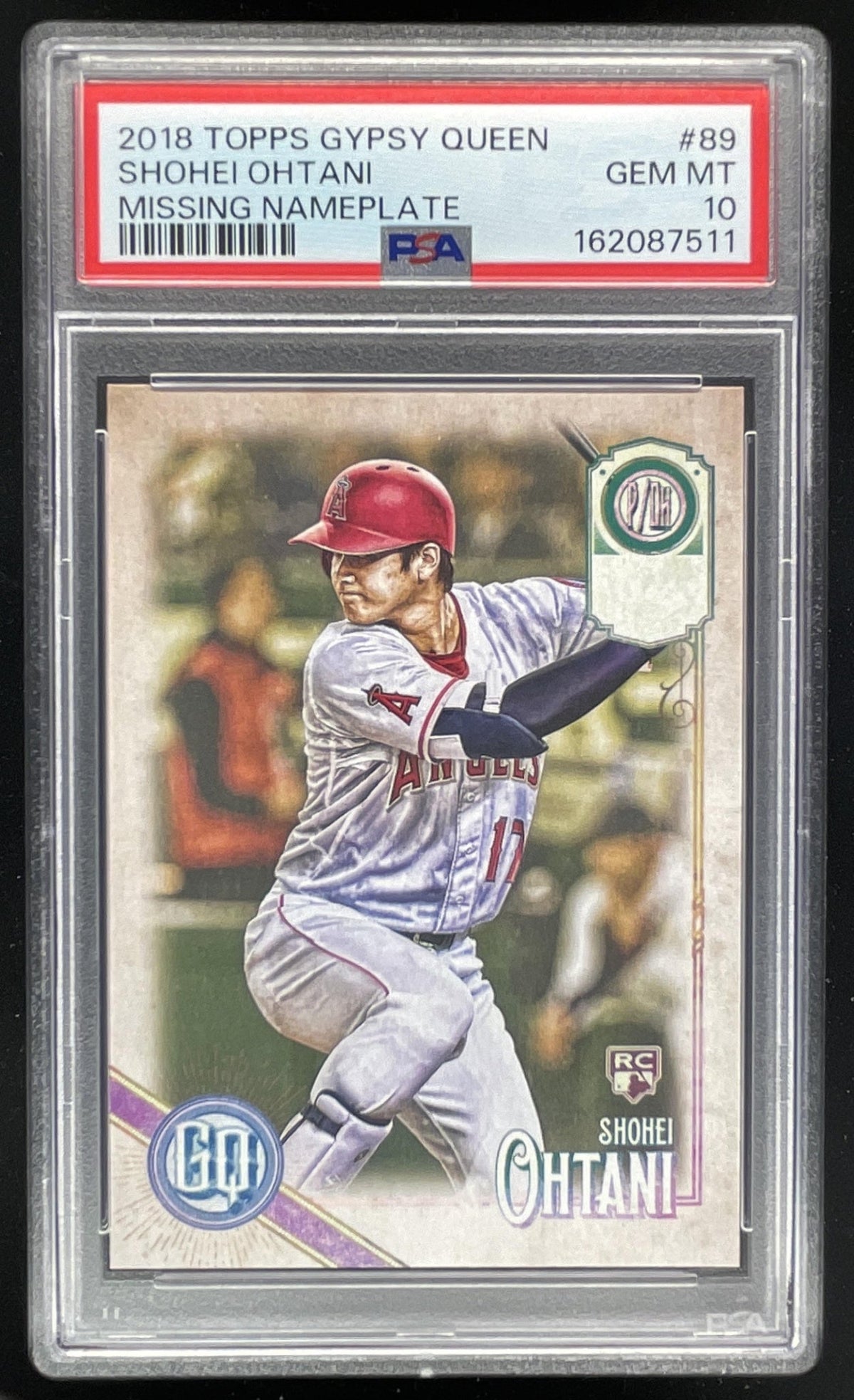 2018 Topps Gypsy Queen #89 Shohei Ohtani RC PSA 10 product image 1, provided for visual reference and product detail review