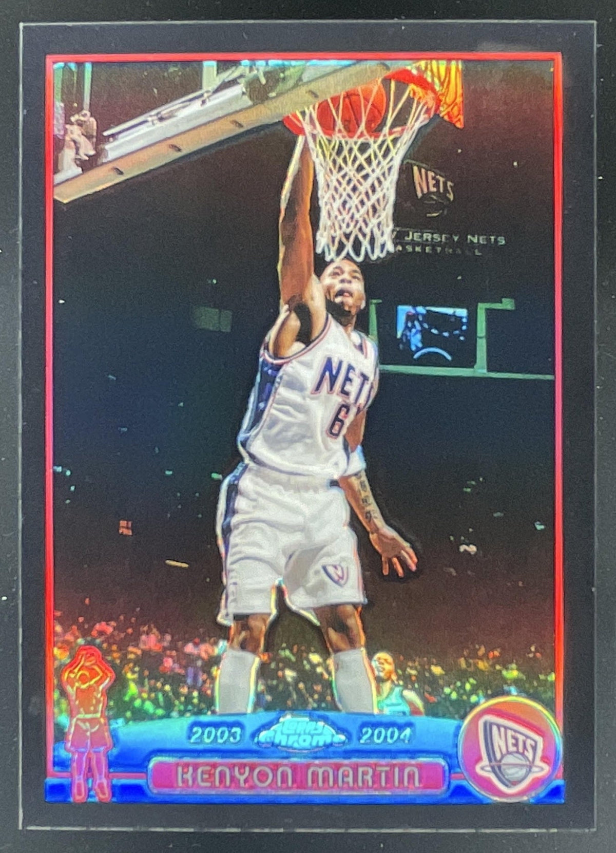 2004-05 Topps Chrome Refractors Black #125 Kenyon Martin /500 product image 1, provided for visual reference and product