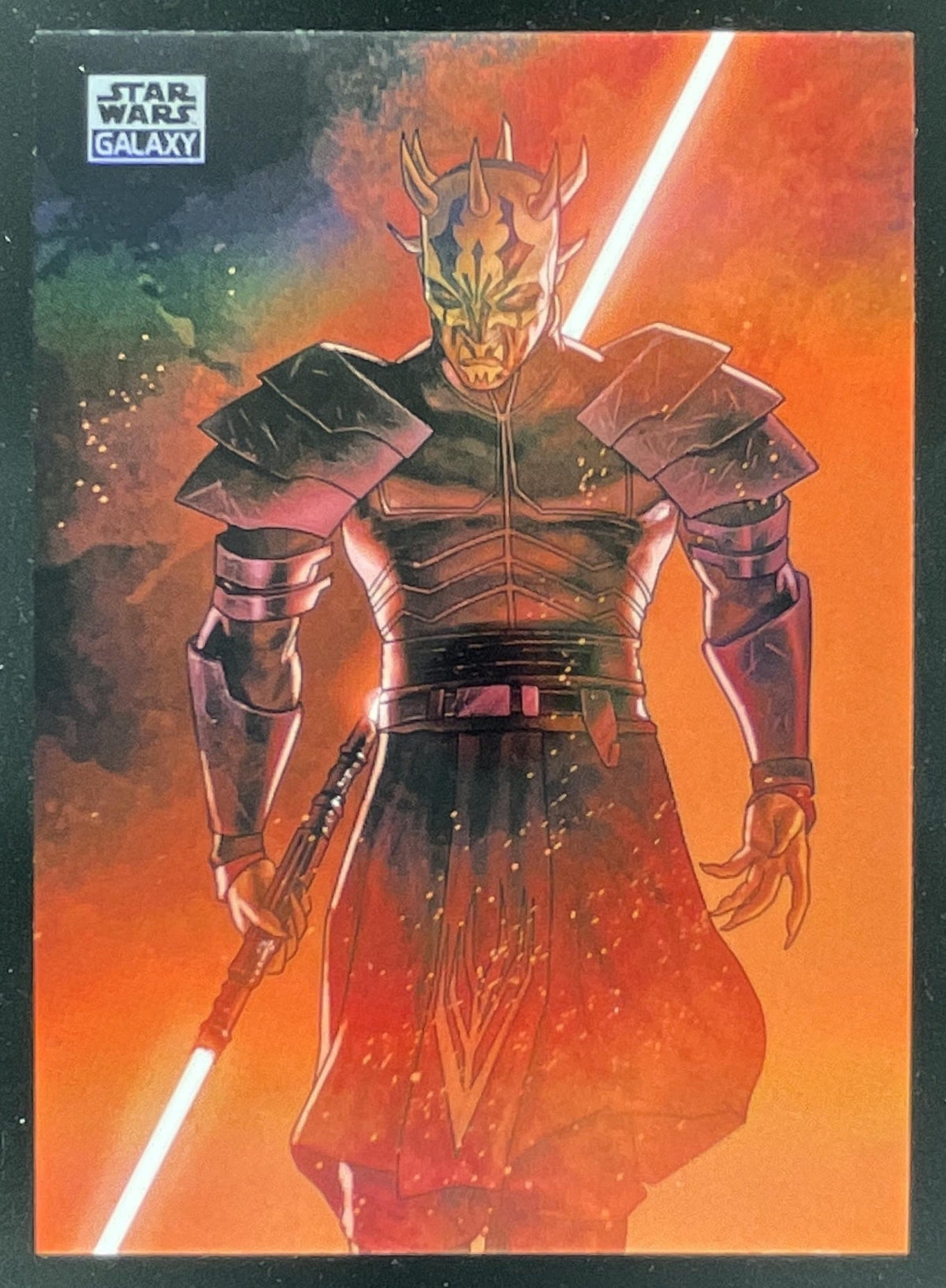 2026 Topps Chrome Star Wars Galaxy Art of the Dark Side #ADS-8 Savage Opress product image 1, provided for visual reference