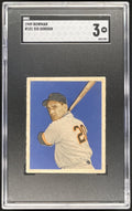 1949 Bowman #101 Sid Gordon SGC 3 product image 1, provided for visual reference and product detail review