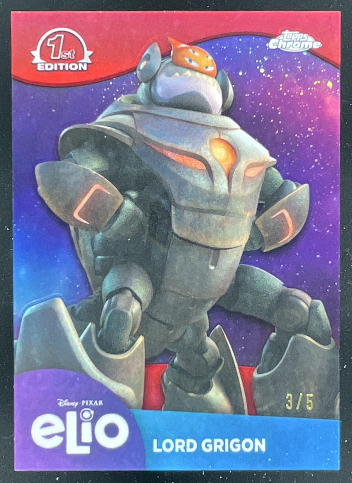 2025 Topps Chrome Disney Elio First Edition Red Refractor #EL-7 Lord Grigon /5 product image 1, provided for visual