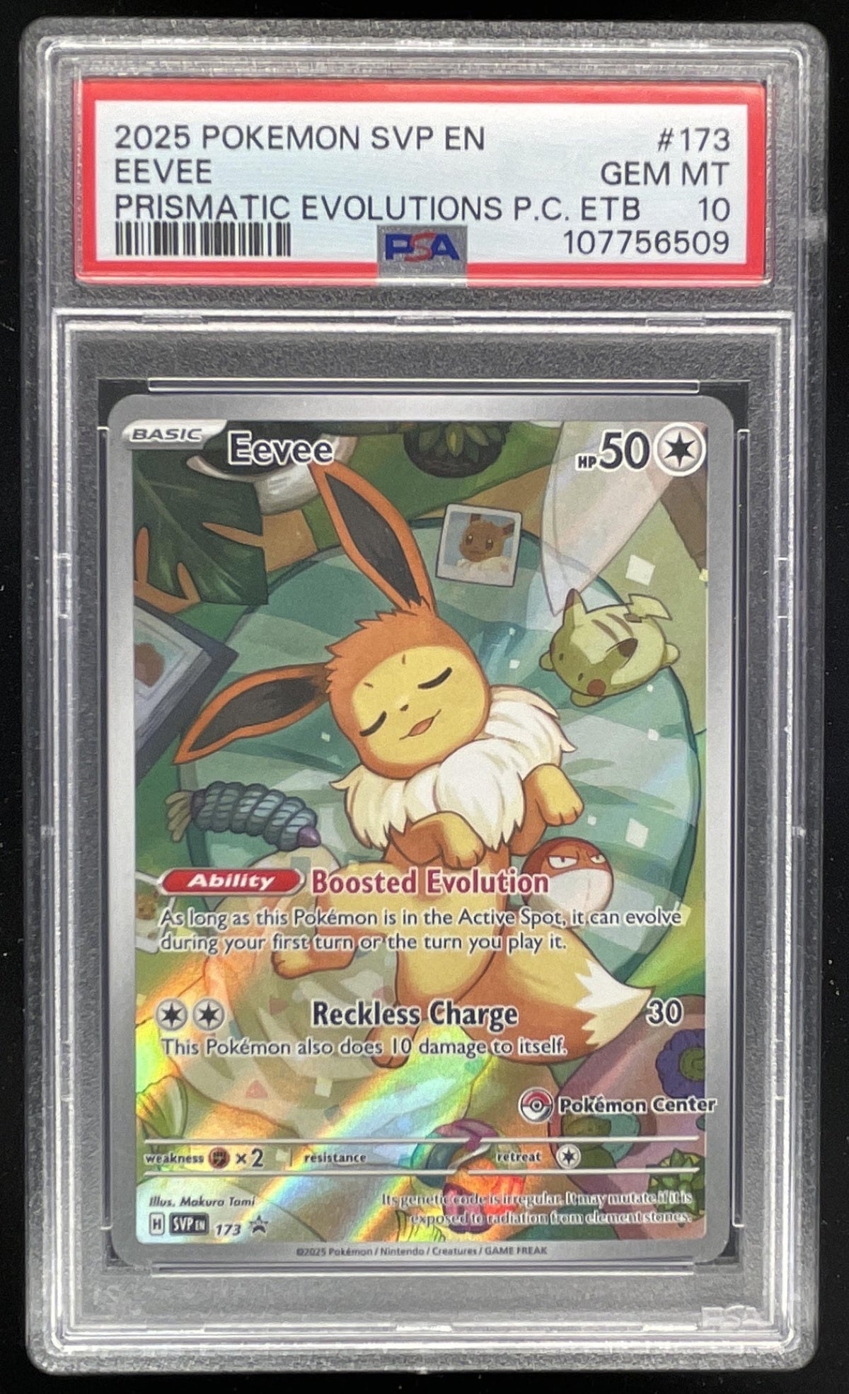 2025 Pokemon SV Black Star Promos Promos #173 Eevee PSA 10 product image 1, provided for visual reference and product detail