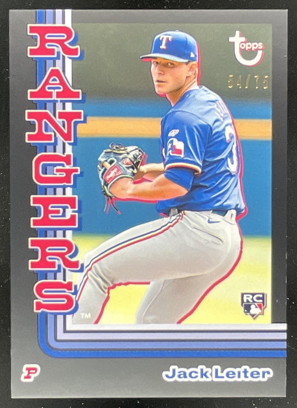 2024 Topps Brooklyn Collection Black #23 Jack Leiter RC /75 product image 1, provided for visual reference and product