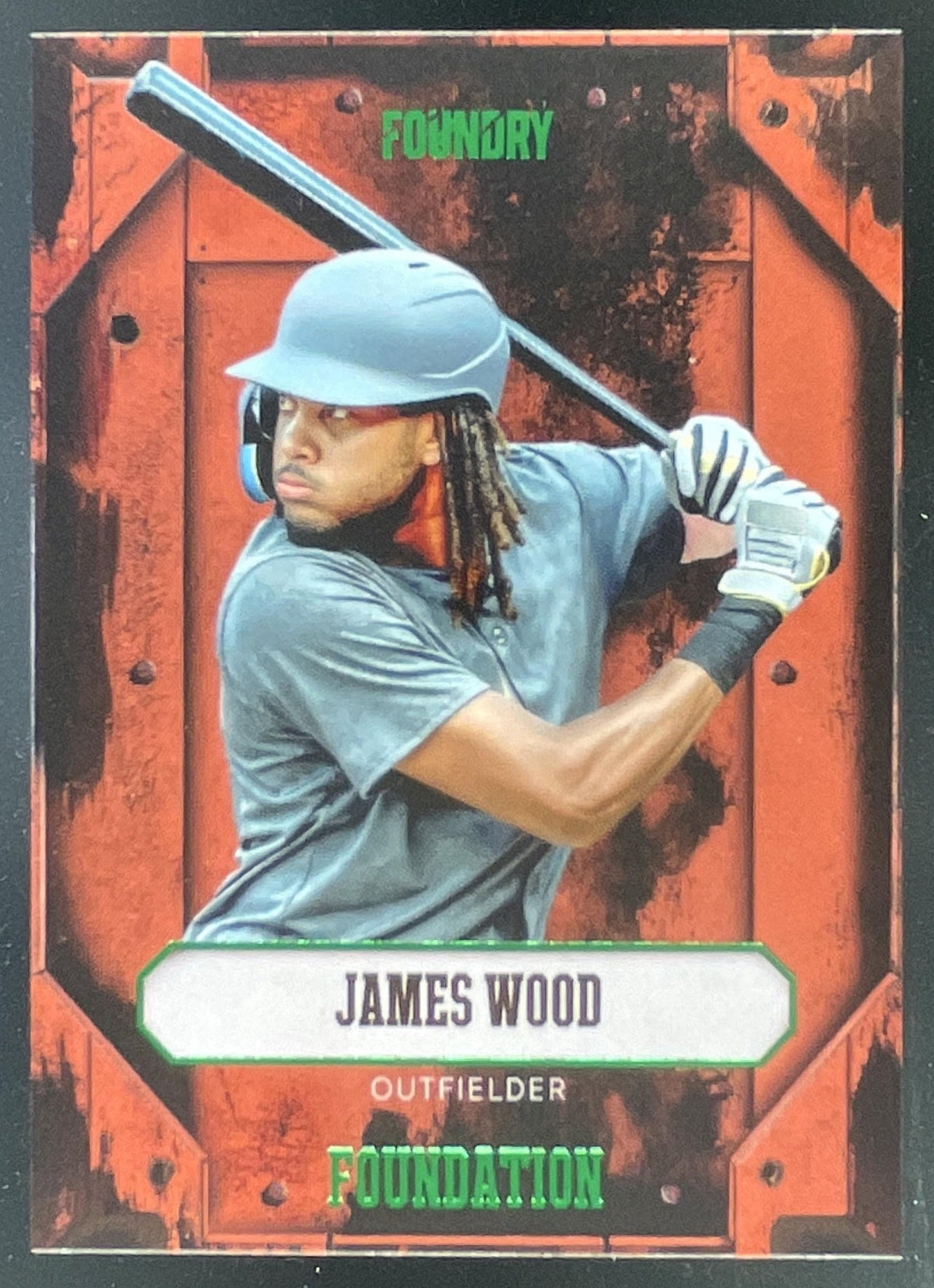 2025 Pulse Foundry Baseball James Wood Green Foundation /30 #FOU-JWO product image 1, provided for visual reference and