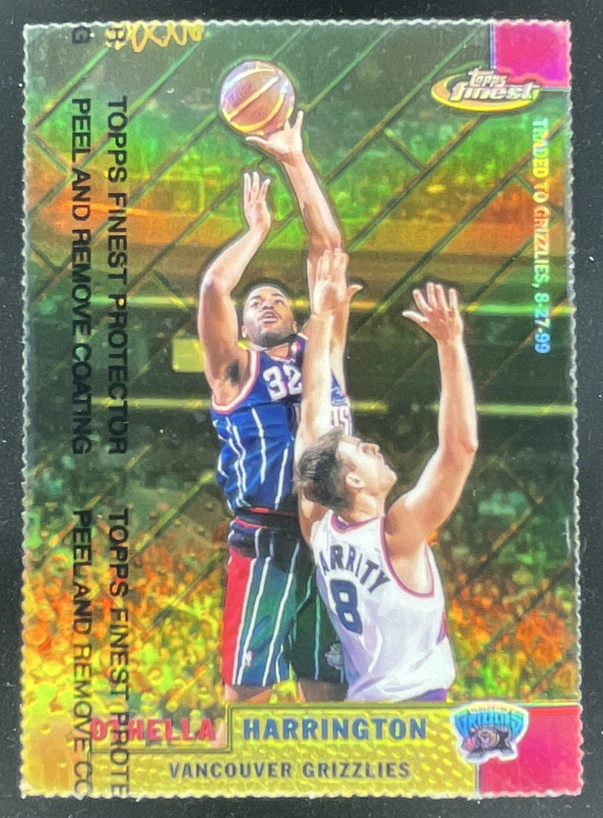 1999-00 Topps Finest Gold Refractors #70 Othella Harrington /100 product image 1, provided for visual reference and product
