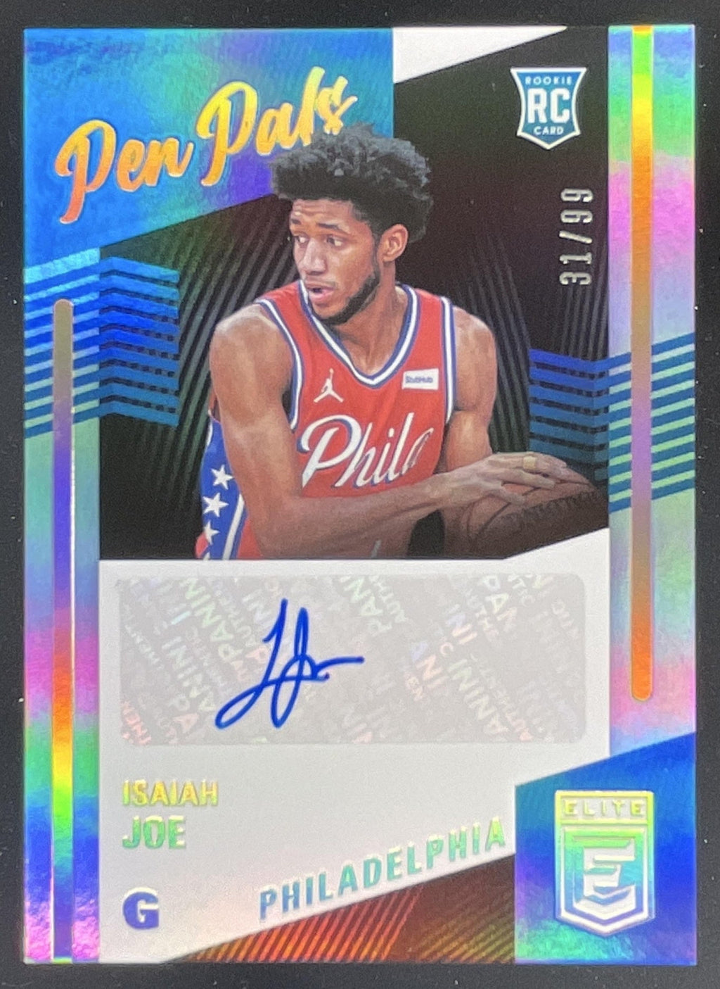 2020-21 Panini Donruss Elite Pen Pals #PP-IJO Isaiah Joe Autograph RC Auto /99 product image 1, provided for visual