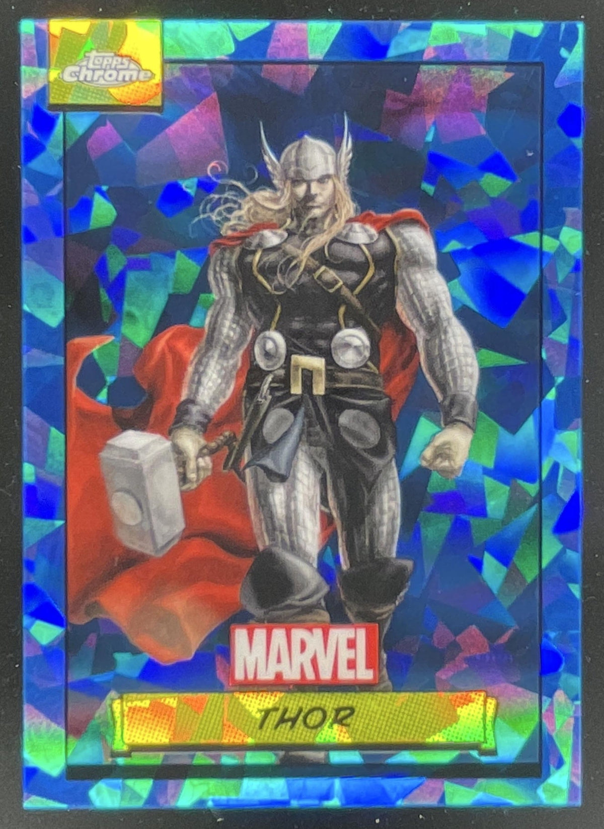 2024 Topps Chrome Marvel Sapphire #32 Thor product image 1, provided for visual reference and product detail review