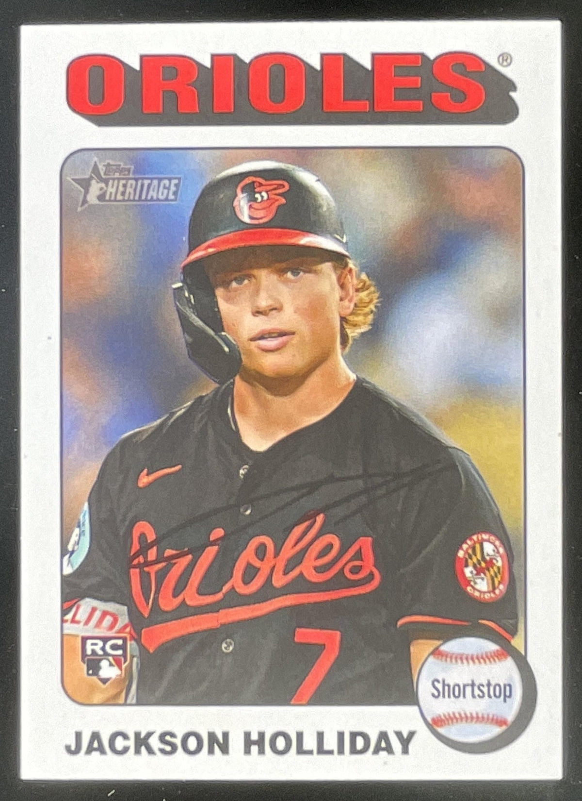 2024 Topps Heritage High Number White Border #692 Jackson Holliday RC product image 1, provided for visual reference and