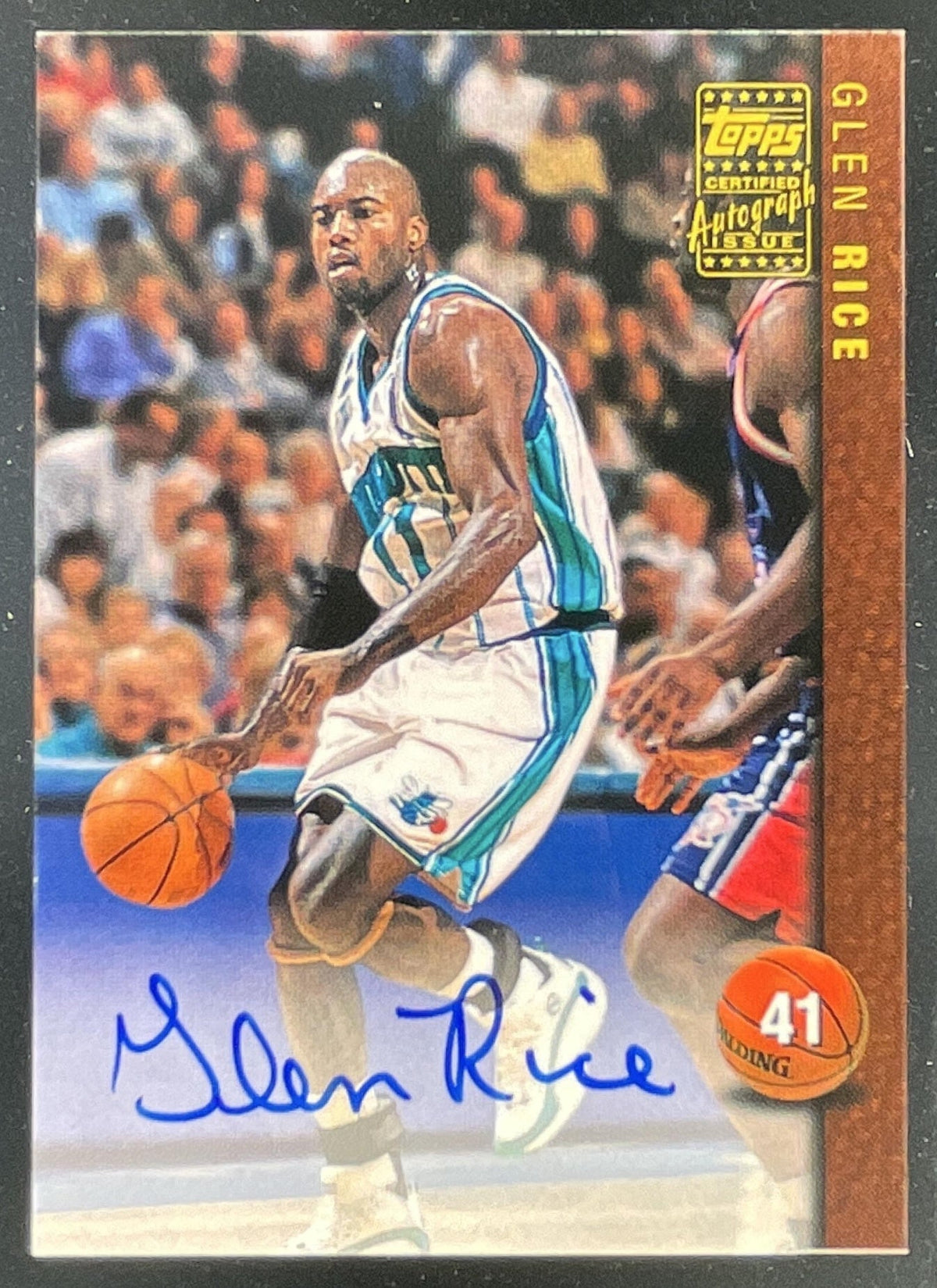 1998-99 Topps Autographs #AG11 Glen Rice Auto product image 1, provided for visual reference and product detail review