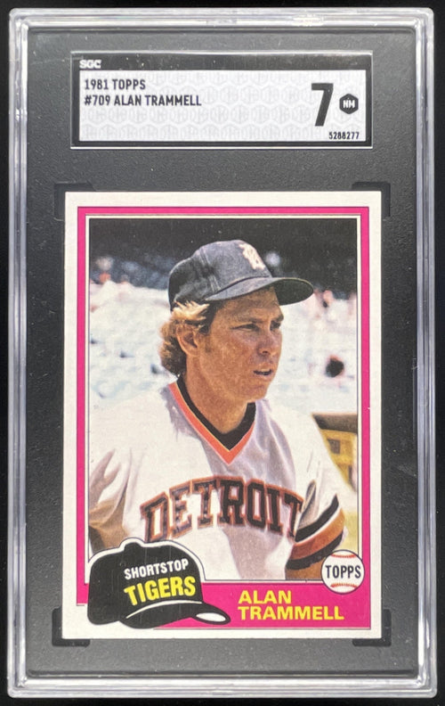 1981 Topps #709 Alan Trammell SGC 7 product image 1, provided for visual reference and product detail review