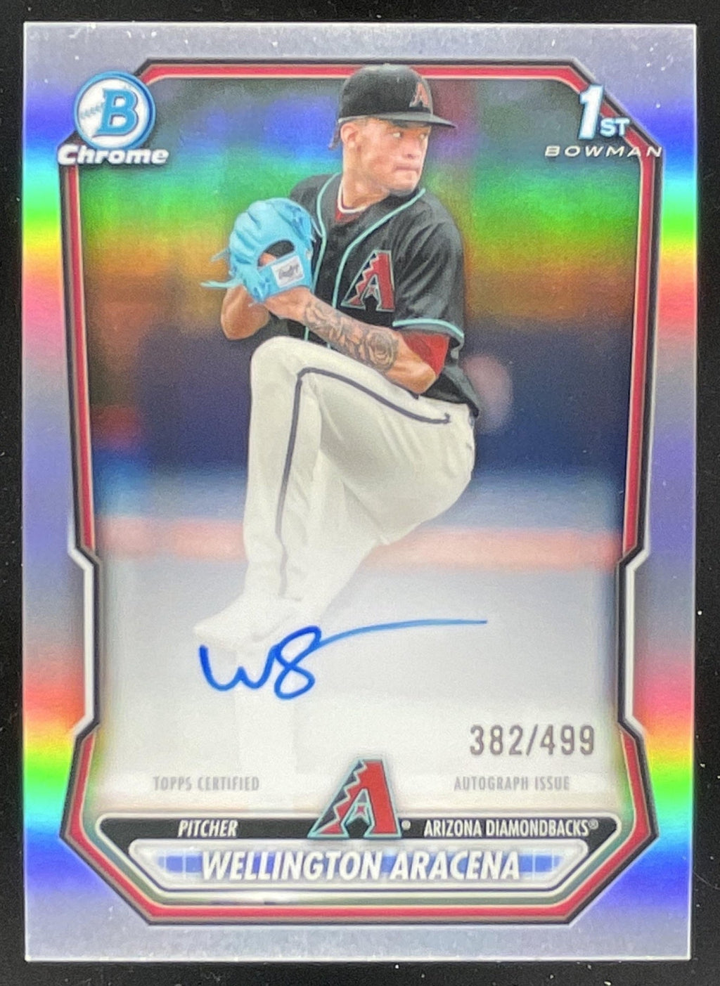 2026 Bowman Chrome Prospects #CPA-WAR Wellington Aracena RC Auto /499 product image 1, provided for visual reference and