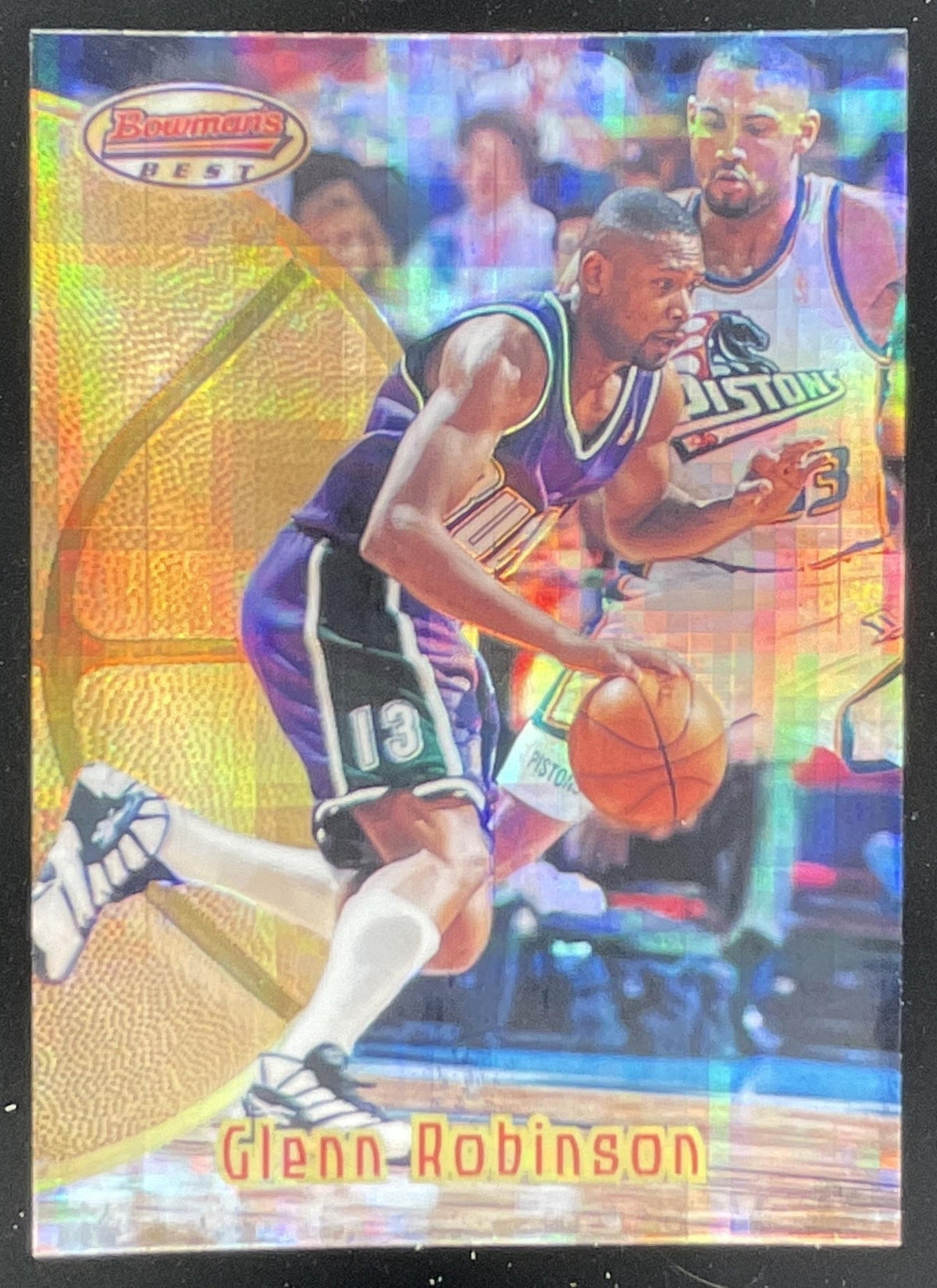 1997-98 Bowman 's Best Atomic Refractors #8 Glenn Robinson product image 1, provided for visual reference and product detail