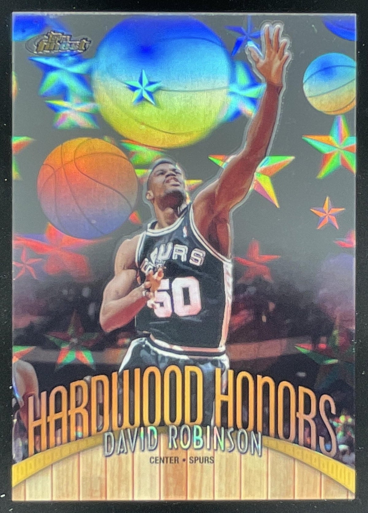 1998-99 Topps Finest Hardwood Honors #H8 David Robinson product image 1, provided for visual reference and product detail
