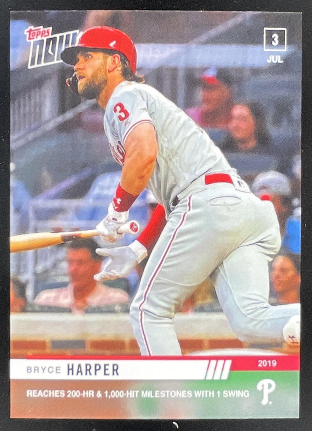 2019 Topps Now #471 Bryce Harper product image 1, provided for visual reference and product detail review