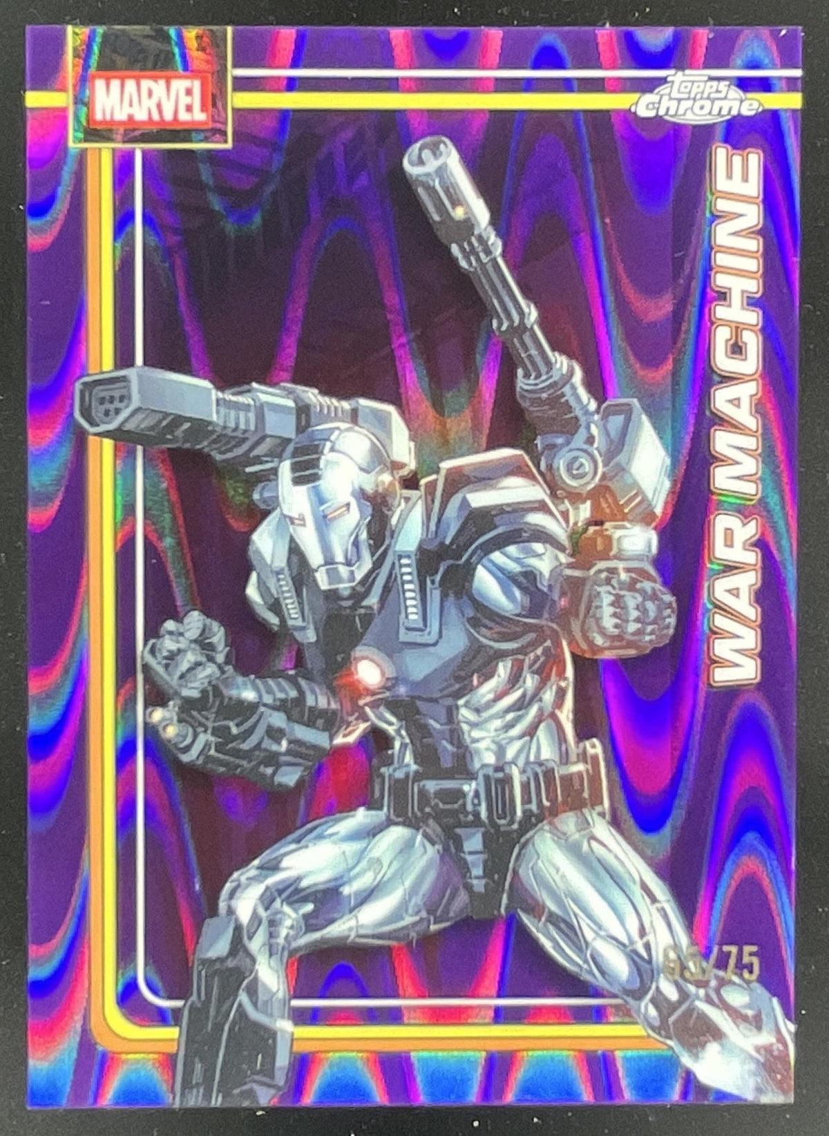 2026 Topps Chrome Marvel Comics Purple RayWave Refractor #193 War Machine /75 product image 1, provided for visual reference