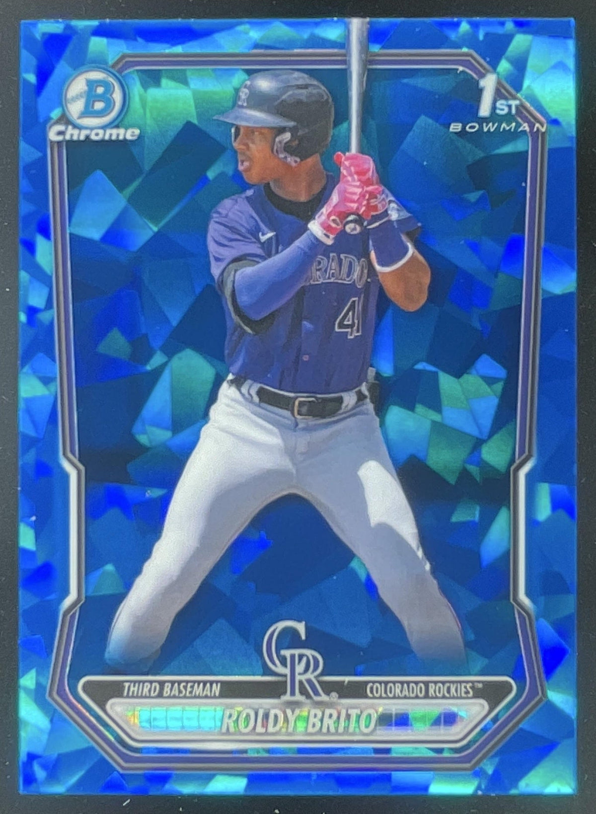 2026 Bowman Sapphire Chrome Prospects #BCP-21 Roldy Brito RC product image 1, provided for visual reference and product